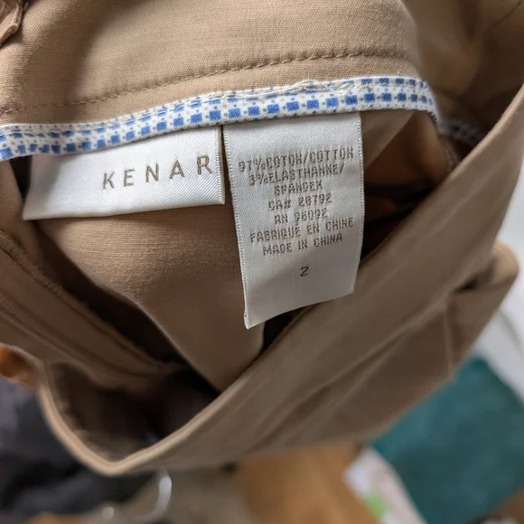 Kenar Women's Pencil Skirt in Khaki Camel Small / 2 Office Chic Preppy Capsule - Picture 6 of 6